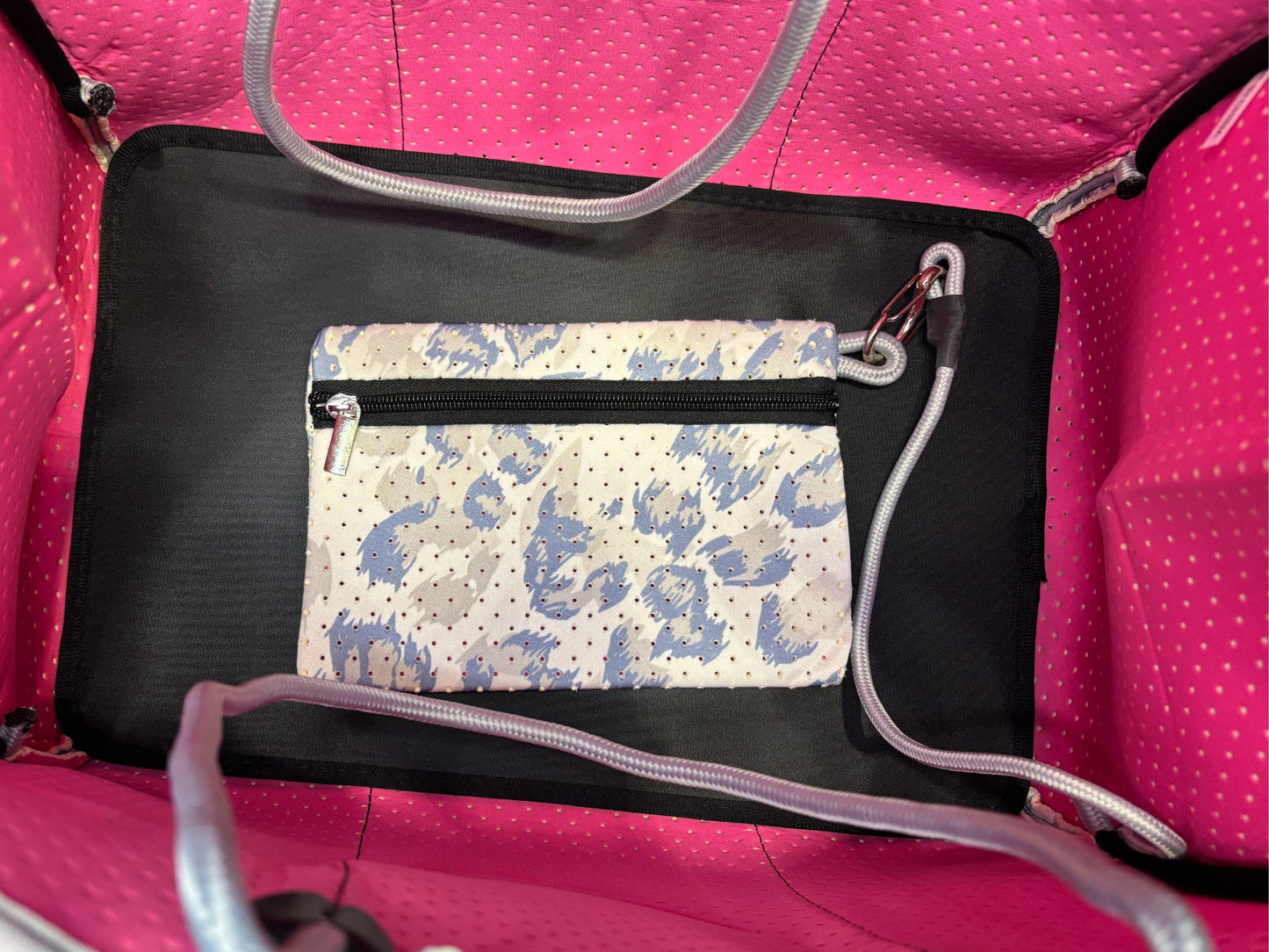 Neoprene Tote Bag: Abstract-Style Animal Print