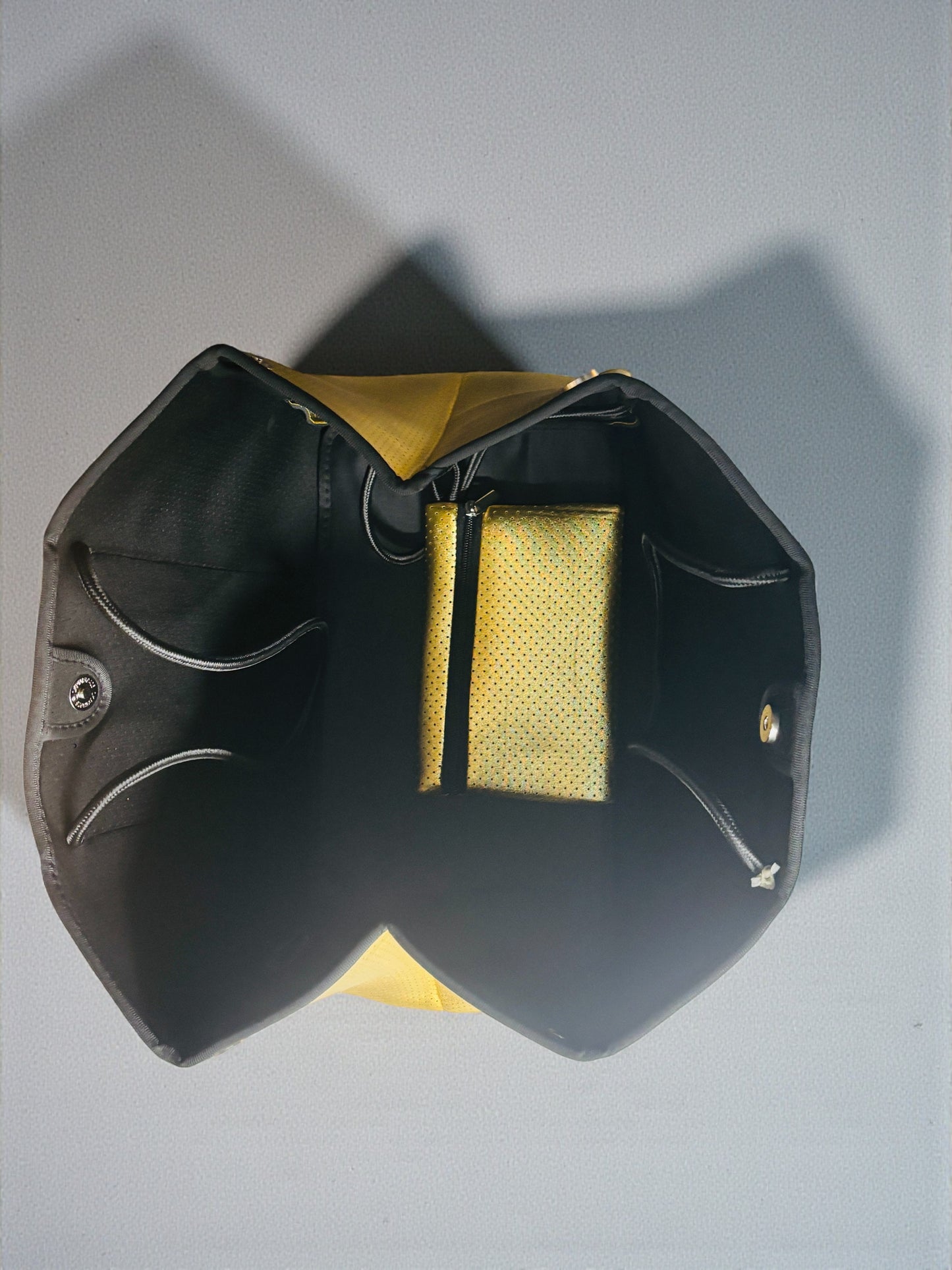 Neoprene Tote Bag: Chrome Gold