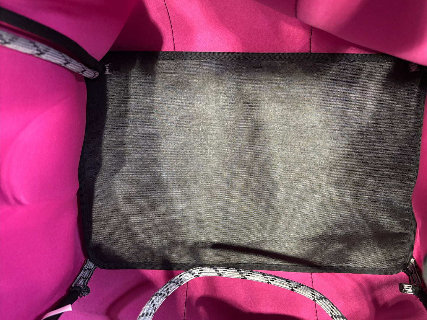 Neoprene Tote Bag: Cool-Toned Camo Print