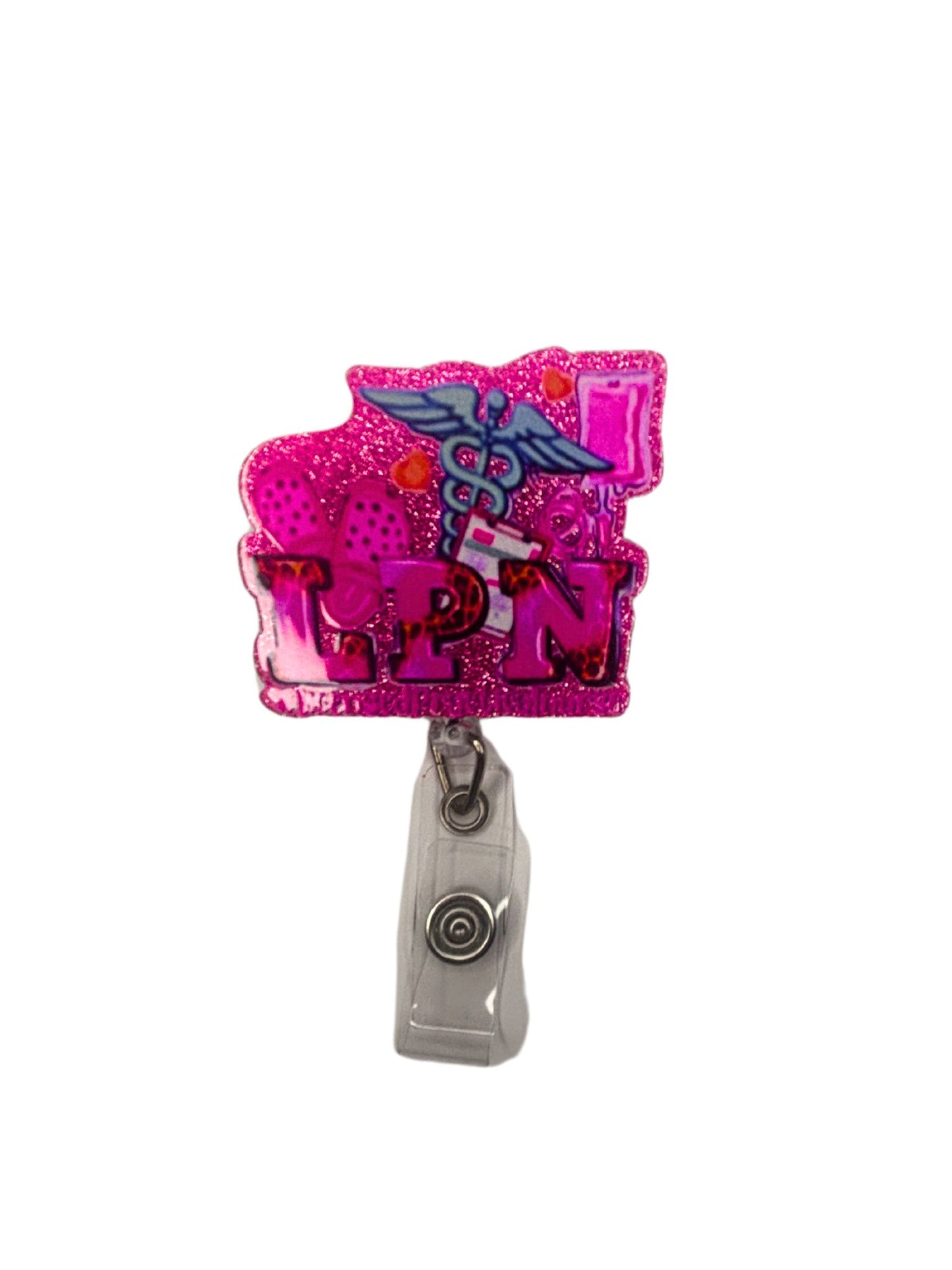 "LPN" (Licensed Practical Nurse) Badge Reel
