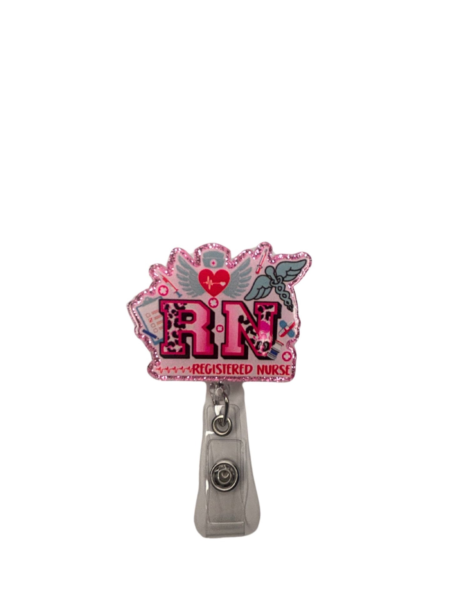 "RN" (Registered Nurse) Badge Reel