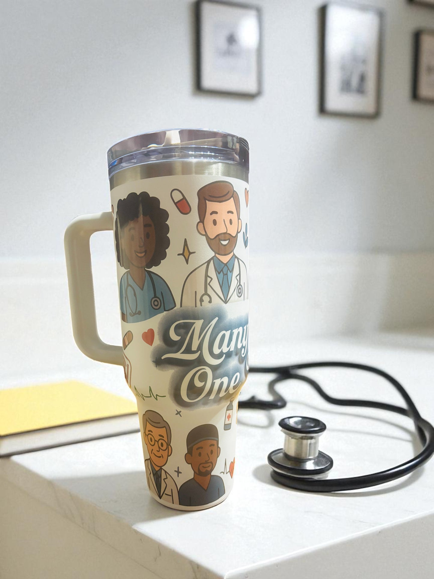 Healthcare Voices Mission Insulated 40oz Tumbler with Handle