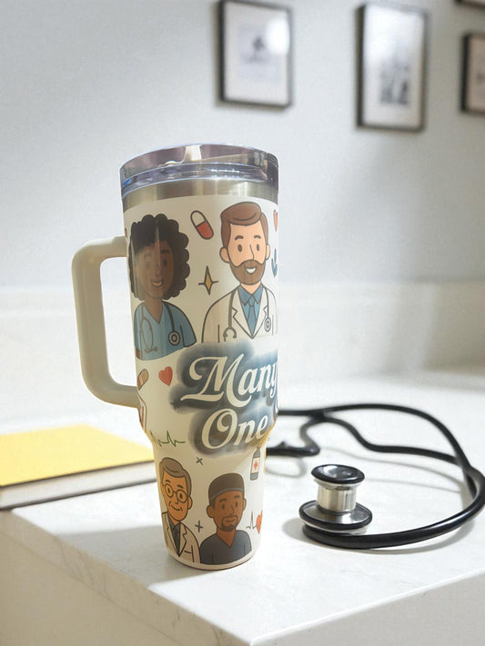 Healthcare Voices Mission Insulated 40oz Tumbler with Handle