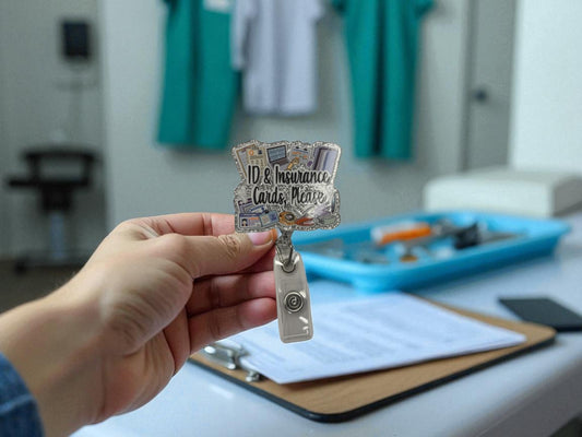 "ID & Insurance Cards Please" Badge Reel