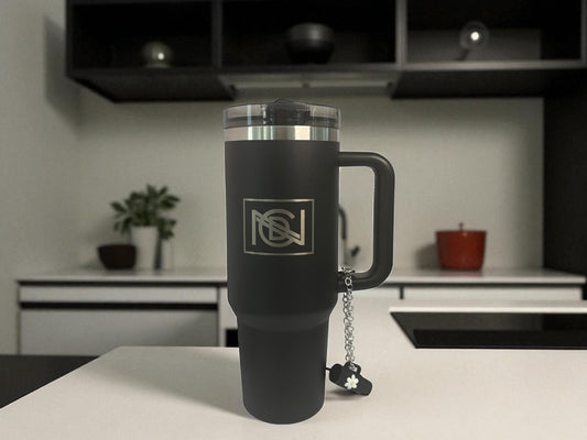 Black "NCD" 40 oz Tumbler