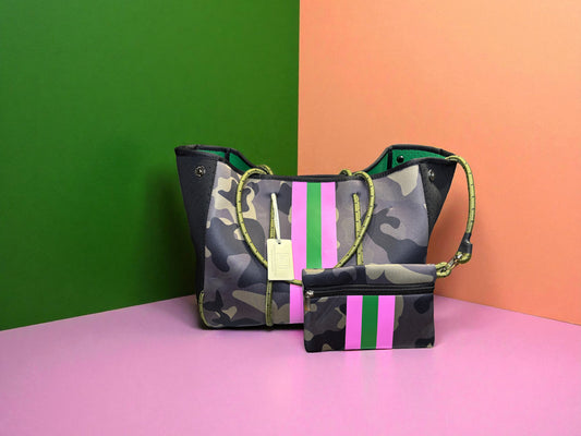 Neoprene Tote: Classic Camo