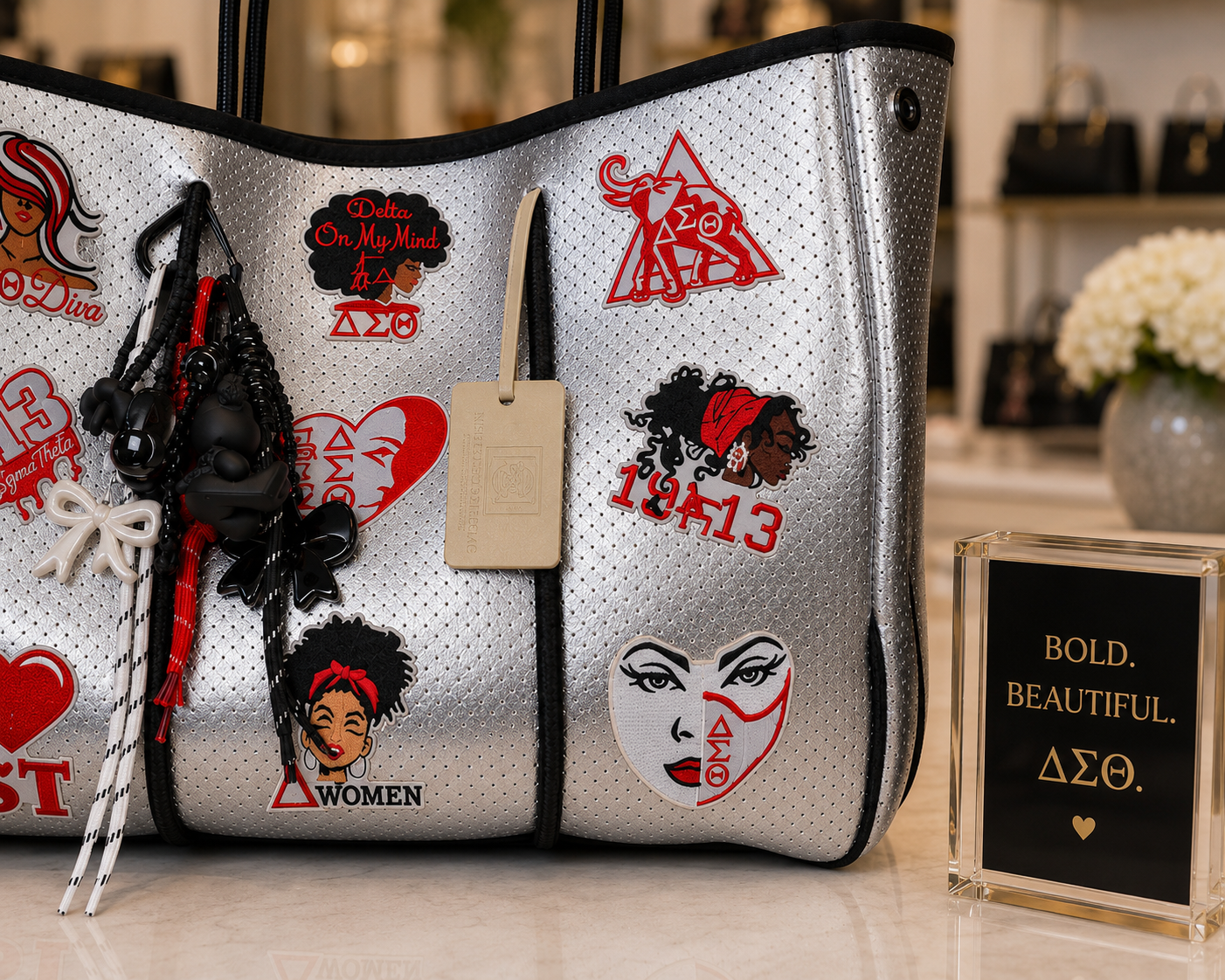 "Crimson Legacy Carryall" Tote Bag