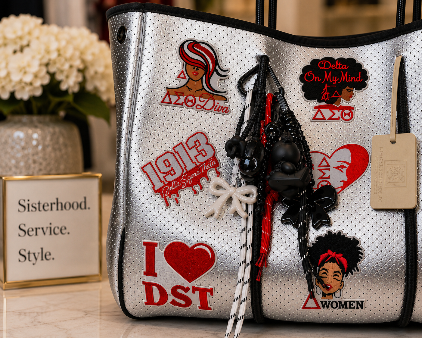 "Crimson Legacy Carryall" Tote Bag