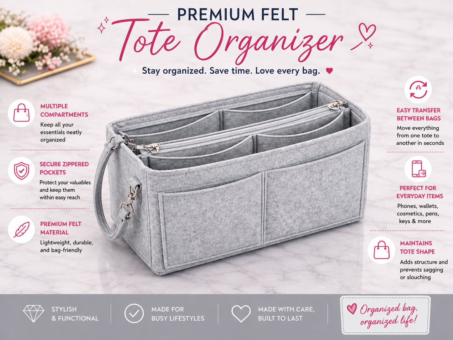 "Crimson Legacy Carryall" Tote Bag