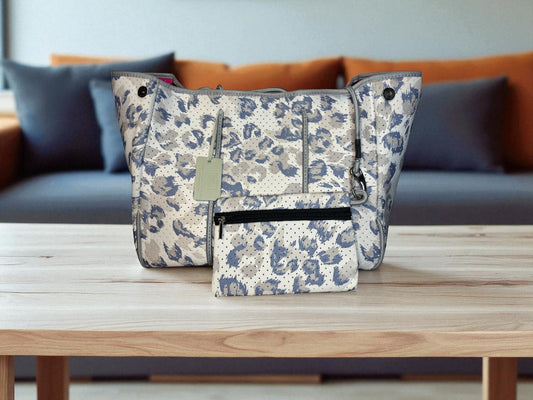 Neoprene Tote Bag: Abstract-Style Animal Print
