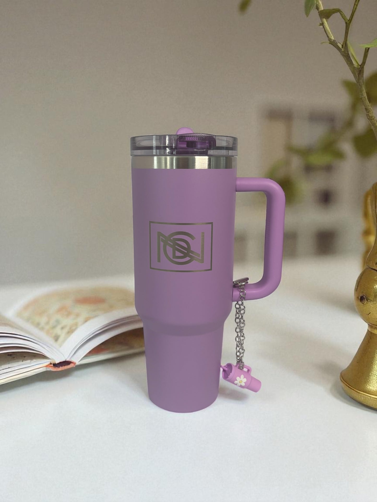 Lilac "NCD" 40oz Tumbler
