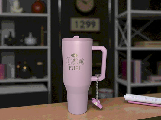 Lilac " FUEL " Spill Proof Tumbler