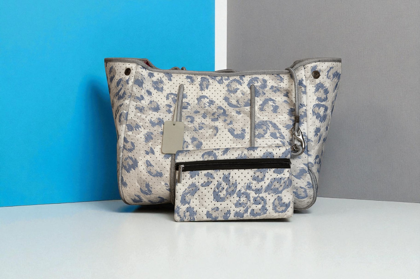 Neoprene Tote Bag: Abstract-Style Animal Print