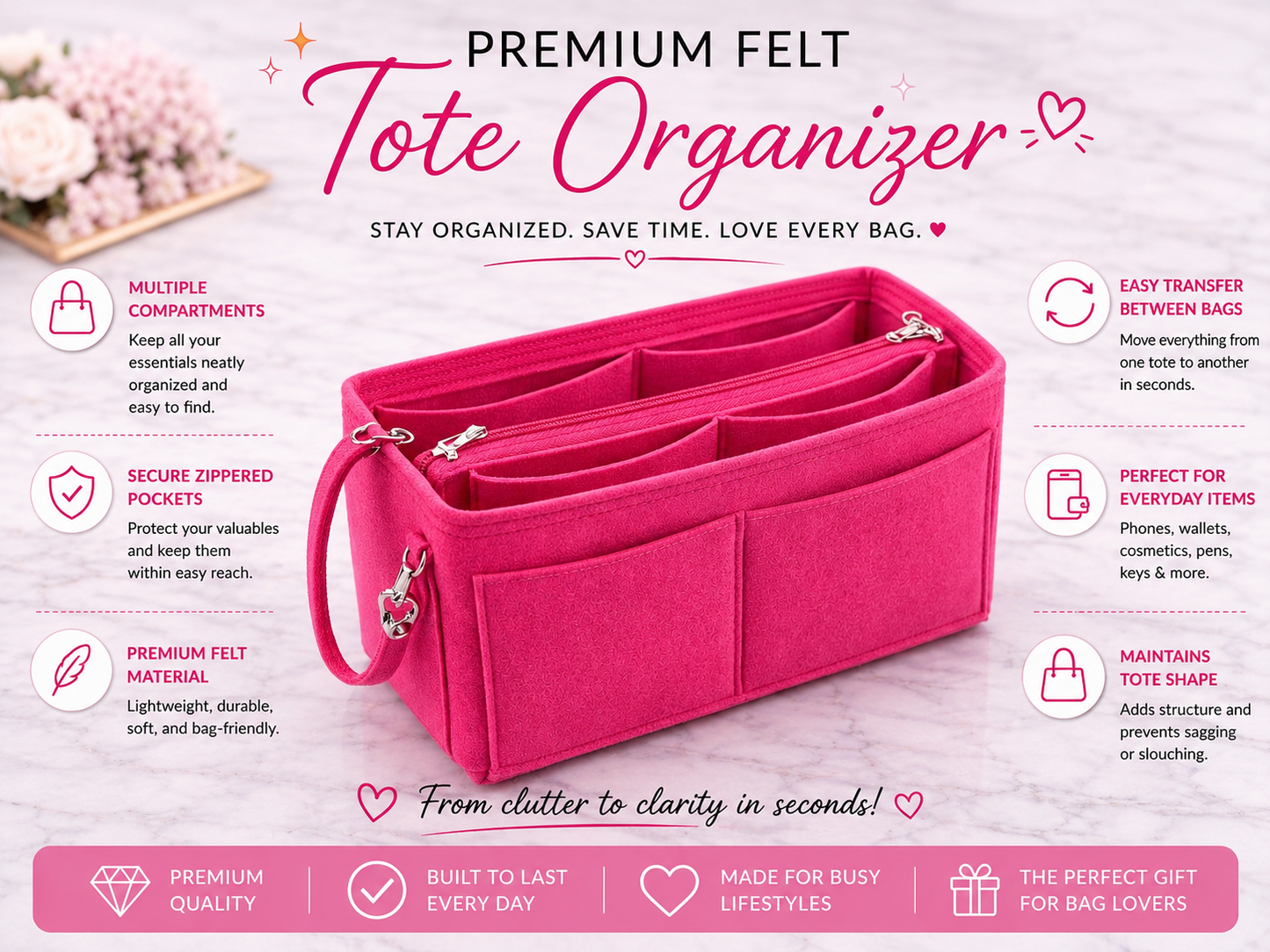 "Pretty in Pink" Legacy Tote Bag